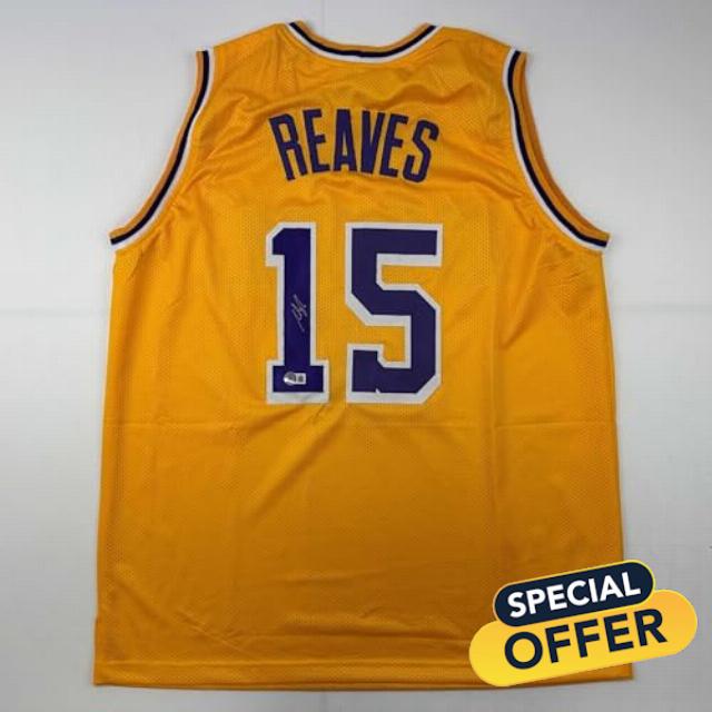 Autographed/Signed Austin Reaves Los Angeles LA Yellow Basketball Jersey Beckett BAS COA