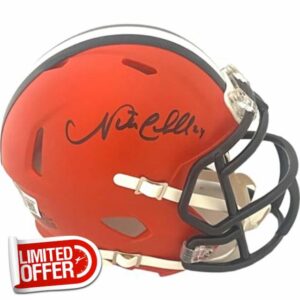 Nick Chubb Signed Cleveland Browns Mini Helmet Beckett