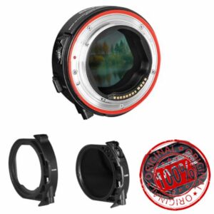Meike MK-EFTR-C Drop-in Filter VND and Clear Filter Metal Auto-Focus Mount Adapter with Filter Storage Box for Canon EF to Canon EOS R RP R5 R6 R7 R10 C70 Caneras