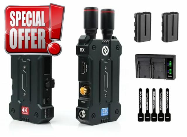 Hollyland Mars 4K Wireless Video Transmission System | HDMI/SDI Streaming | Up to 450ft Range