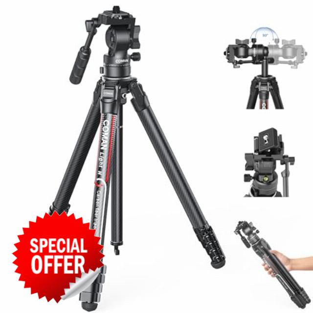 COMAN Video Travel Tripod