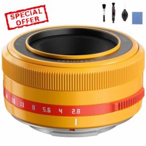 TTArtisan AF 27mm F2.8 X-Mount Auto Focus APS-C Prime Lens for Fujifilm Fuji X-Mount Cameras X-A1 X-A10 X-A2 X-A3 X-A5 X-A7 X-M1 X-H1 X-H2 X-T10 X-T2 X-T20 X-T30 X-T3 X-T4 X-T5 X-T100 X-T200-Orange
