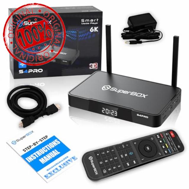 Newest S-4 Pro 2023 Android Smart TV Box 6k Ultra HD Built-in Voice Control System - Easy Setup Guide by Seller