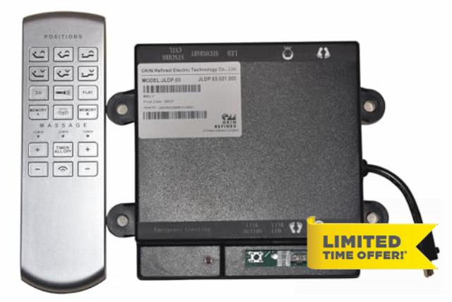 Adjustable Bed Remote and Receiver Control Box OKIN Model JLDK JLDP