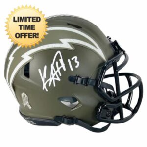 Keenan Allen Autographed Los Angeles Chargers Football Mini Helmet - Hand Signed & Beckett Authenticated