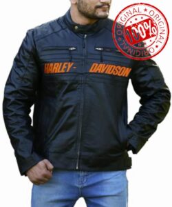 TJVZ Mens Black Leather Jacket 100% Genuine Cowhide Leather Biker Jacket for Men