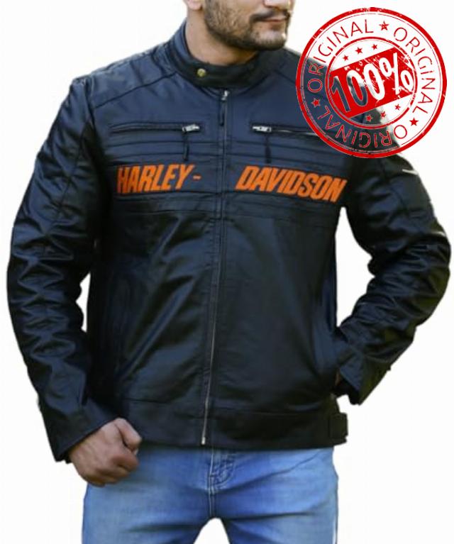 TJVZ Mens Black Leather Jacket 100% Genuine Cowhide Leather Biker Jacket for Men