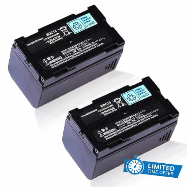 【2-Pack】 for Top-con BDC70 Battery 5240mAh for Sokkia Total Stations BDC70 Battery