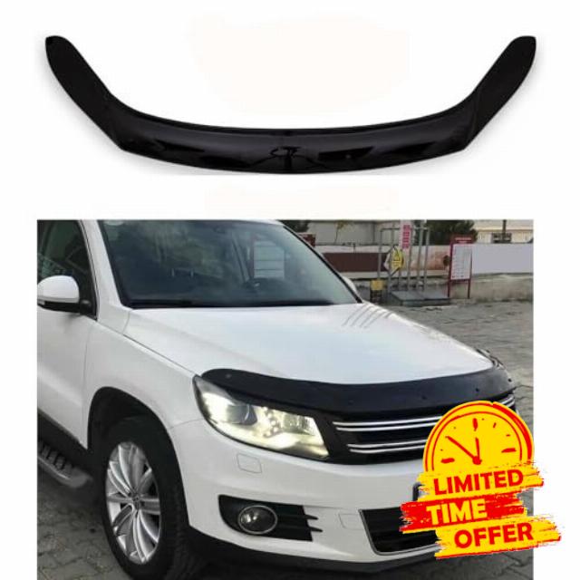 BMY Hood Deflector/Front Bug Shield Compatible for Volkswagen Tiguan 2008-2016 Hood Guard Bonnet Protector | Particles & Bug | Car Accessories