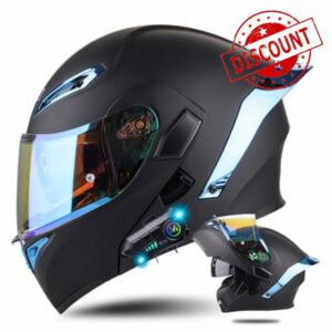 Bluetooth Motorcycle Helmet Modular Motorcycle Helmet DOT Approved Flip Up Integrated Helmet