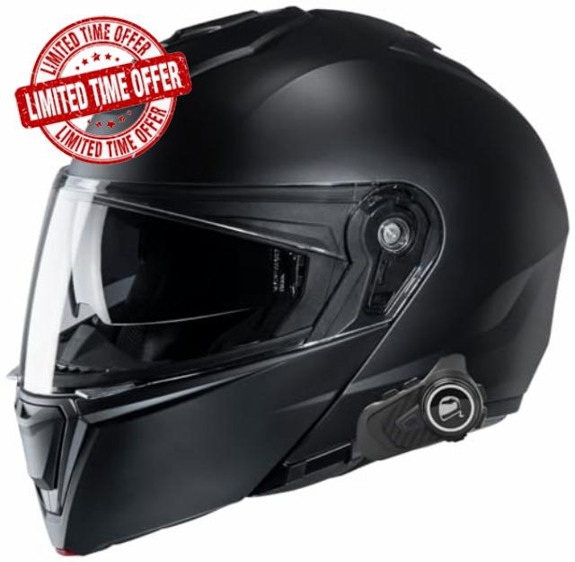 HJC i90 Modular Helmet with 3 Person Bluetooth Headset