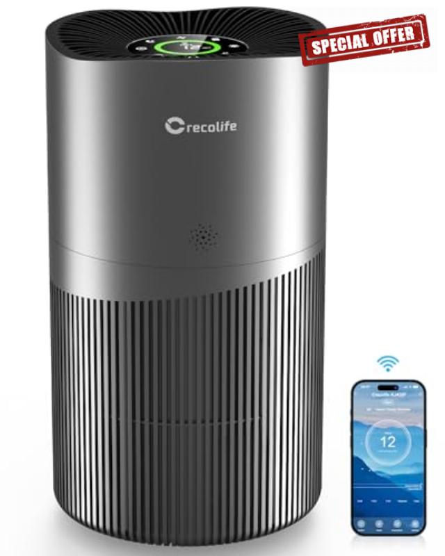 Crecolife Air Purifiers for Home Large Room up to 3120 Sq Ft