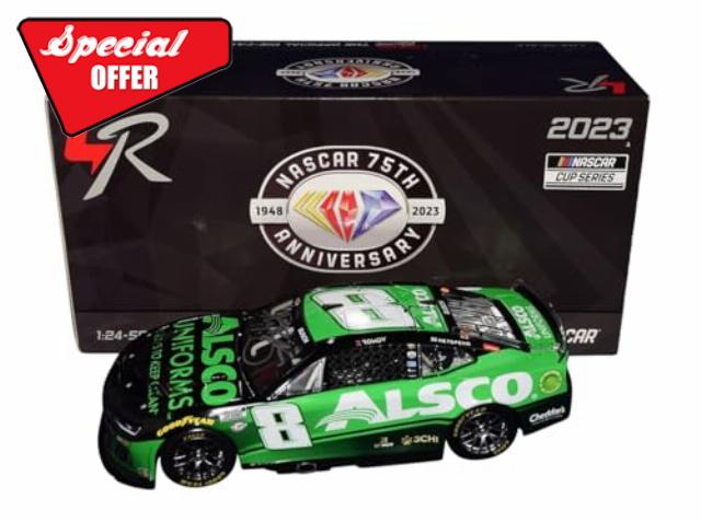 AUTOGRAPHED 2023 Kyle Busch #8 ALSCO Uniforms Camaro (Richard Childress Racing) RCR Team Signed Lionel 1/24 Scale NASCAR Diecast Car with COA (1 of only 2