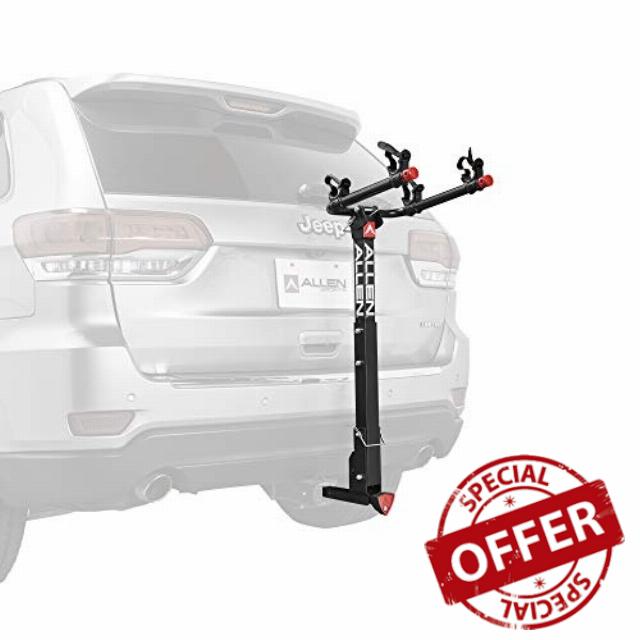 Allen Sports Deluxe Locking Quick Release 2-Bike Carrier for 2 Inch & 1 4 in. Hitch