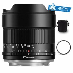 TTARTISAN 10mm F2 ASPH APS-C Large Aperture Ultra Wide Manual Focus Lens for OLYMPUS for Panasonic M43-Mount Cameras EPL5 EPL6 EPL7 EPL8 EPL9 E-P3 E-P5 E-P6 E-M1 E-M5 G6 G7 G85 GF1 GF2 GF3 GF5 GF6 GF7