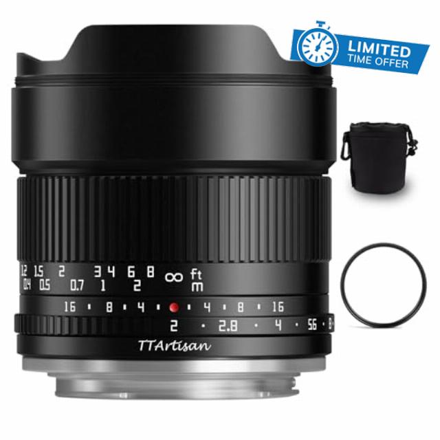 TTARTISAN 10mm F2 ASPH APS-C Large Aperture Ultra Wide Manual Focus Lens for OLYMPUS for Panasonic M43-Mount Cameras EPL5 EPL6 EPL7 EPL8 EPL9 E-P3 E-P5 E-P6 E-M1 E-M5 G6 G7 G85 GF1 GF2 GF3 GF5 GF6 GF7