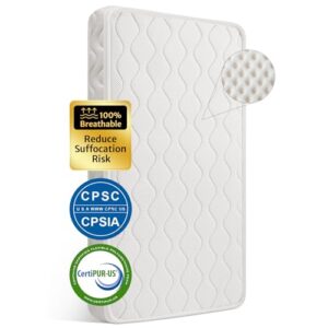 Waterproof Machine Washable Premium Foam Toddler Mattress for Toddler Bed