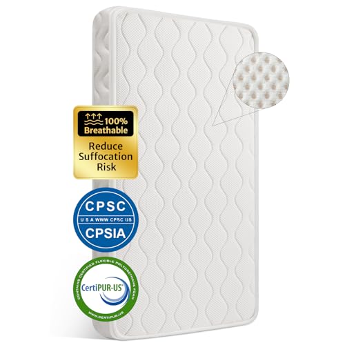 Waterproof Machine Washable Premium Foam Toddler Mattress for Toddler Bed
