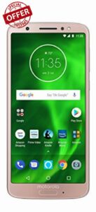 Moto G6 with Alexa Hands-Free – 32 GB – Unlocked (AT&T/Sprint/T-Mobile/Verizon) – Oyster Blush - Prime Exclusive Phone