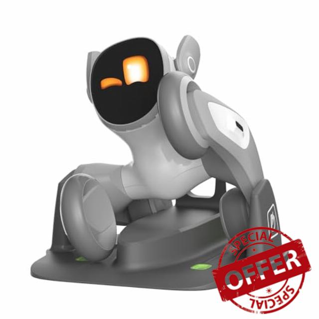 Loona: Your Adorably Intelligent Petbot - Chat GPT-4o Enabled with Voice Command & Gesture Recognition - Top Boys and Girls Gifts for 2024 - V20 - with Charging Dock