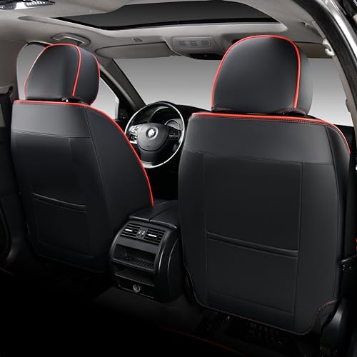 Black Front and Rear Seat Protectors Fit for Cars SUV Pick-up Truck