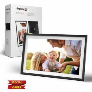 Nixplay Digital Touch Screen Picture Frame - 15.6” Photo Frame