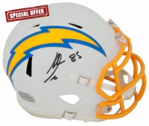 Antonio Gates Signed Chargers Riddell Speed Mini Helmet