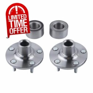 MISIOEK 2Pcs Front Wheel Hub Bearing Kits Left Right Left and Right Side Fit for 2012-2018 Ford Focus