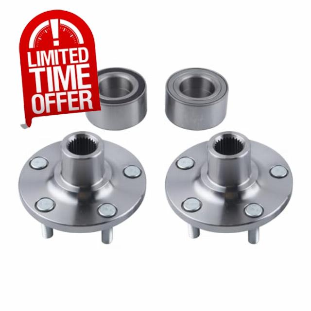 MISIOEK 2Pcs Front Wheel Hub Bearing Kits Left Right Left and Right Side Fit for 2012-2018 Ford Focus