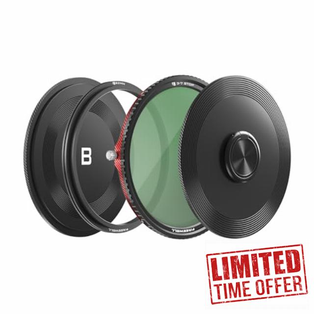 Freewell 82mm V2 Magnetic Hybrid VND/CPL 3-7 Stops Filter - Premium Quality Adjustable VND and CPL Filter Futureproof