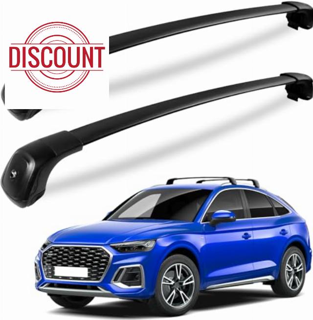 KINGGERI Heavy Duty 260lbs Roof Rack Cross Bars Fit for Audi Q5 2018 2019 2020 2021 2022 2023 2024