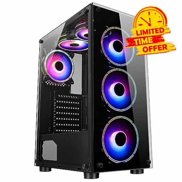 ASC Gaming PC Tower: Intel Core i7 3770 • Nvidia GTX1650 4GB • 16GB RAM • 512GB SSD+1TB HDD • 500W 80Plus • WiFi • Windows 11 • White RGB Gaming Case