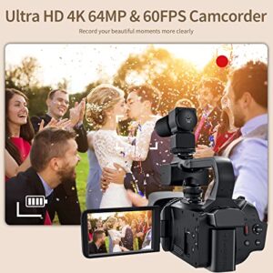 HD Auto Focus Vlogging 4.0" Touch Screen 18X Zoom Digital Camera with Microphone