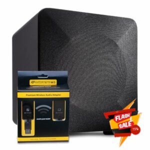 Audioengine S6 Wireless Subwoofer - 210W Compact Desktop Sound Subwoofer