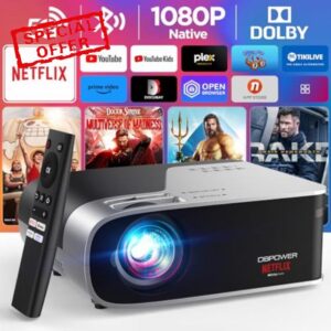 [Netflix Officially-Licensed] Projector with 5G WiFi and Bluetooth