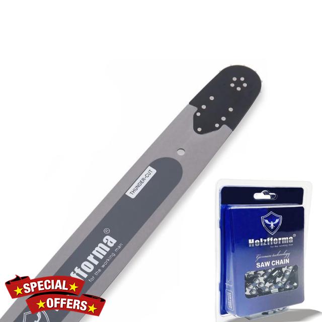 Holzfforma 62Inch .404" .063"(1.6mm) 169 Drive Links Guide Bar Full Chisel Saw Chain Combo Compatible With Stihl 088 MS880 070 090 084 076 075 051 050 Chainsaw