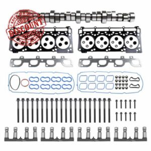 SUSUCAR 6.4 Hemi NON MDS Lifters Camshaft Cam Kit with Head Gaskets for 2011-2019 Dodge Challenger Charger Jeep Grand Cherokee Chrysler 6.4L V8 5038419AB HS26568PT