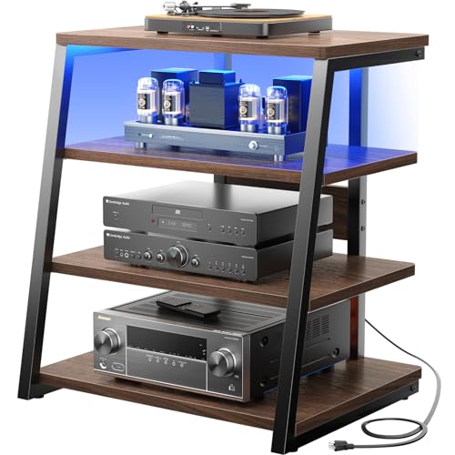 Corner TV Stand with LED Lights