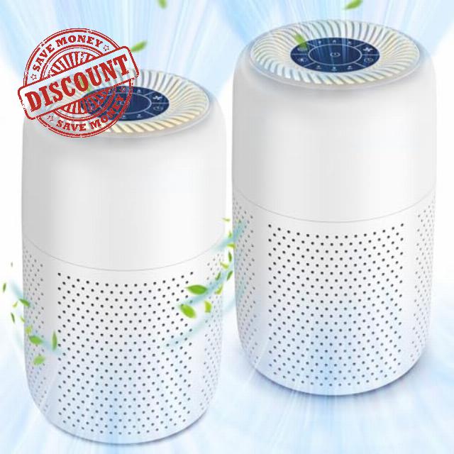 2 Pack Vhoiu Air Purifiers for Home Bedroom up to 600ft²