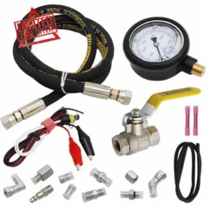 Zreneyfex 6000PSI Fuel Pressure Test Kit Hpop Test Gauge Kit Fuel Pressure Testers Compatible with Ford 1994-2007 F250 F350 Powerstroke 6.0L & 7.3L Diesel Engines