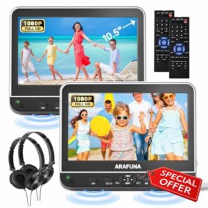 10.5" Dual Portable DVD Player with 1080P HDMI Input