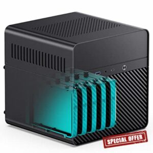 JONSBO N2 Black NAS ITX Case 5+1 Disk Bays Mini Aluminum Case