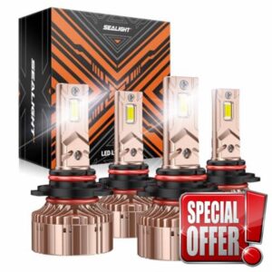 SEALIGHT 2024 Newest 9005/HB3 9006/HB4 LED Bulbs Combo