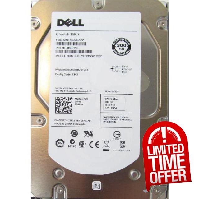 9FL066-150 300GB SAS 3.5" 15k 6Gbps Hard Drive HDD 787421252651