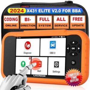 LAUNCH X431 Elite V2.0 BBA Bi-directional OBD2 Scanner For BMW