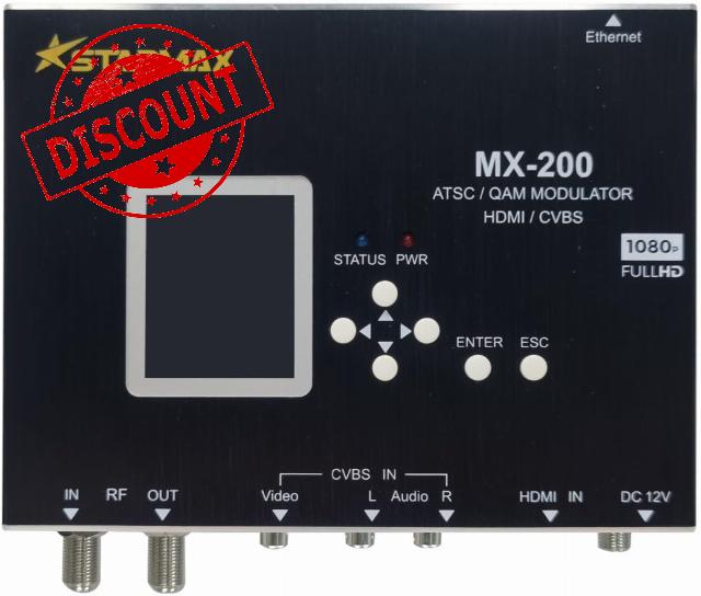 StarMax MX-200 HDMI or CVBS to RF Modulator (ATSC