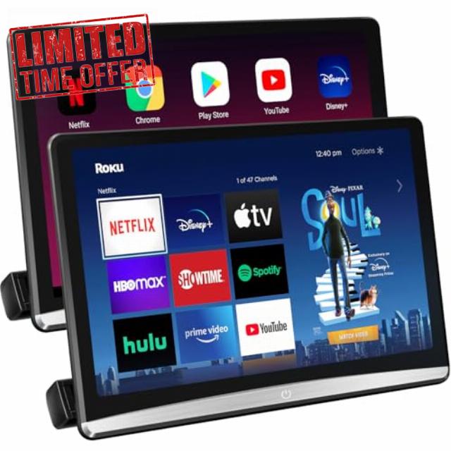 12.4" Android 4K Portable TV for Cars