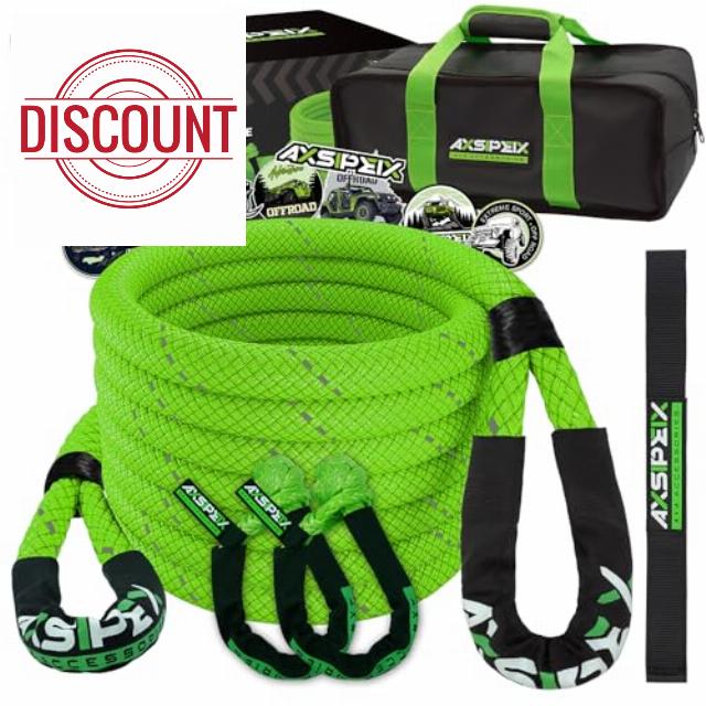 AXSIPEIX 1"×30ft Kinetic Recovery Rope (48