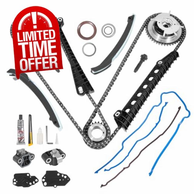 5.4L Engine Timing Chain Kit Cam Phaser Repair Kit Compatible with Ford Expedition