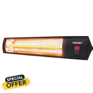 Solary Infrared Electric Outdoor Heaters for Patio - Wall-Mounted Infrared Heater for Restaurant